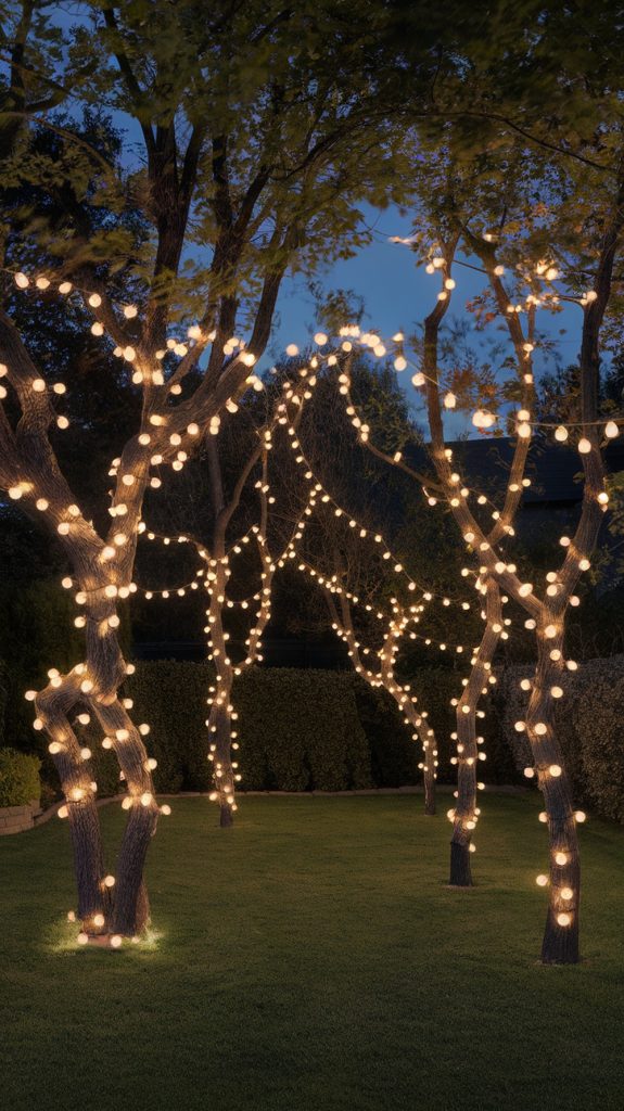 Random clusters of string lights