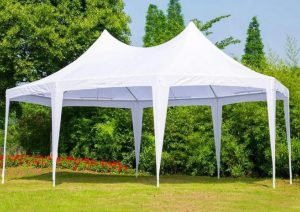 large backyard pop up tent