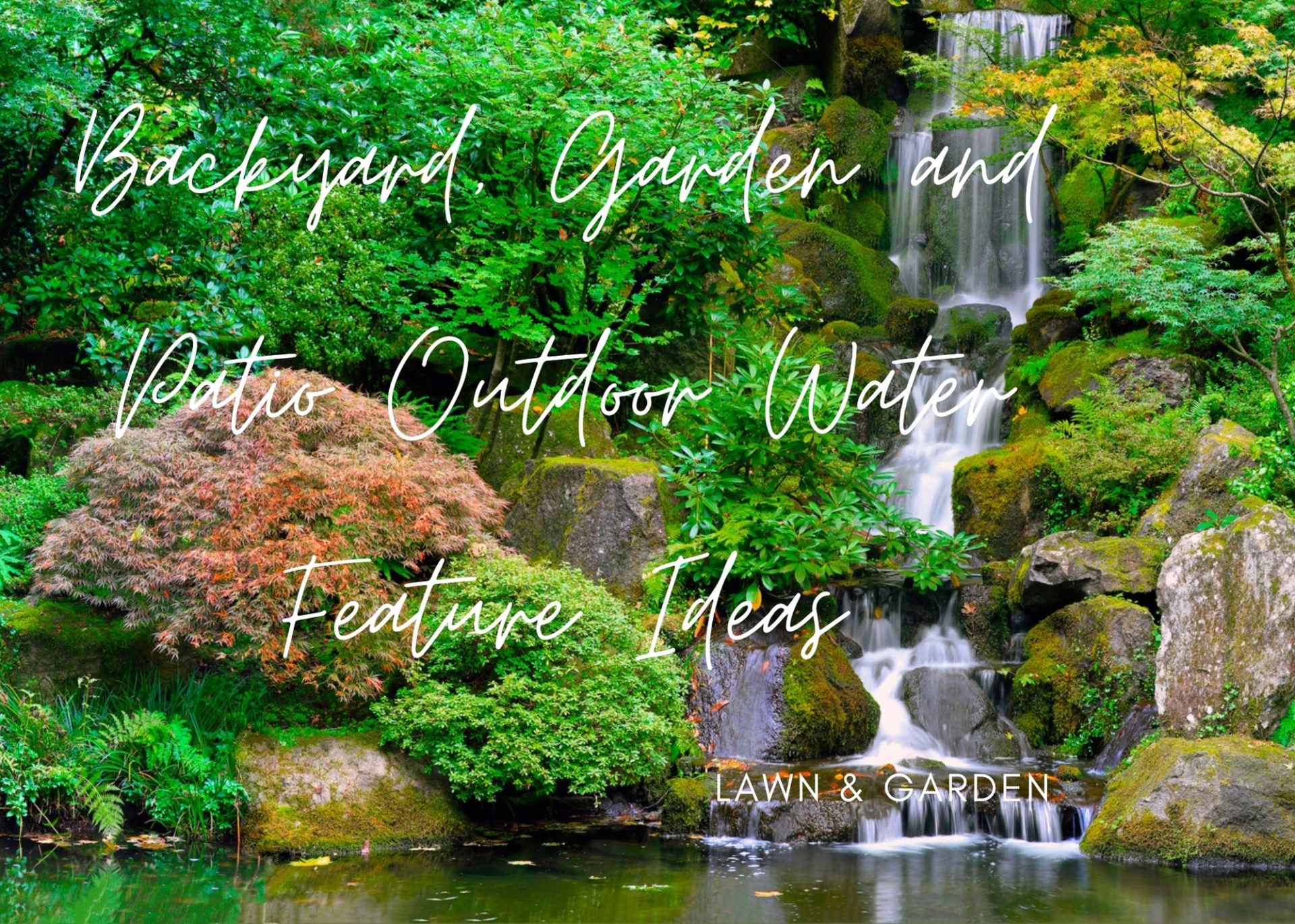 japanese garden with natural water features