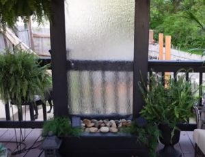 Outdoor Water Feature DIY Wall of Water