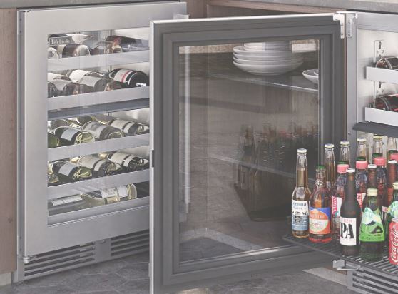 outdoor wine fridge and beverage wine fridge combo
