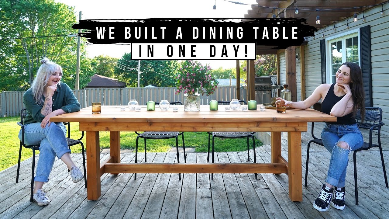 WE BUILT A DINING TABLE IN ONE DAY!