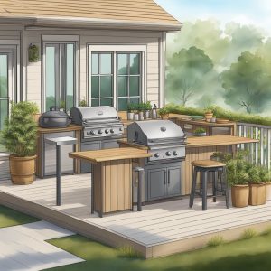 can I build an outdoor kitchen on a deck