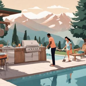 how to clean and maintain an outdoor kitchen