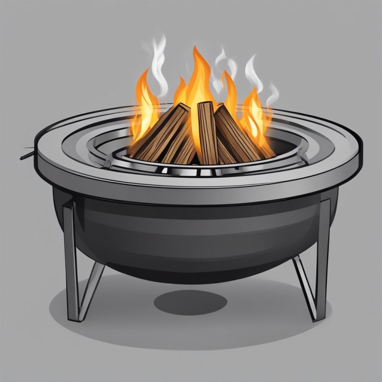 an image of a small smokeless firepit on the ground