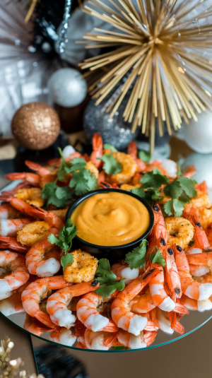 Spiced Shrimp with Mango Cocktail Sauce