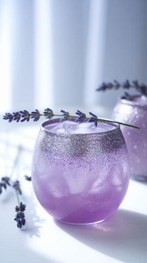 Lavender Glitter Mule Cocktail Recipe