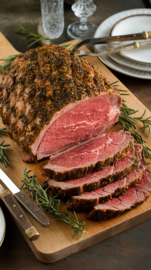 Herb Crusted Grilled Prime Rib Roast Recipe