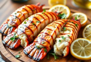 Champagne-Brined Grilled Lobster Tails with Citrus Herb Butter