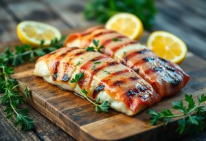 Grilled Monkfish Wrapped in Prosciutto Recipe