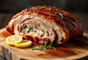 Succulent Porchetta-Style Grilled Pork Belly