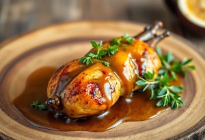 Spice-Rubbed Grilled Quail with Fig Honey Glaze