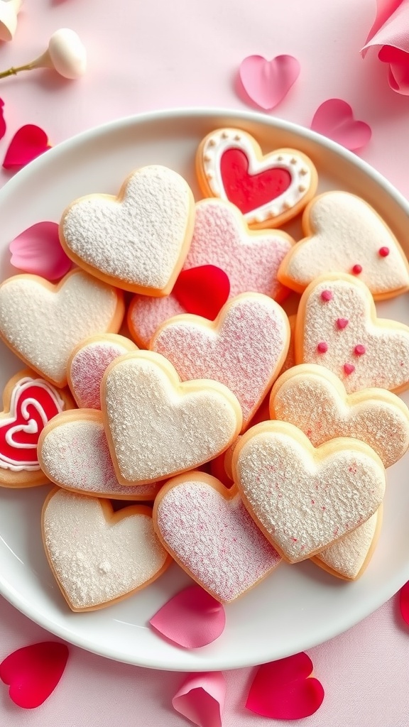 Delightful Heart-Shaped Shortbread Cookies for Valentine’s Day