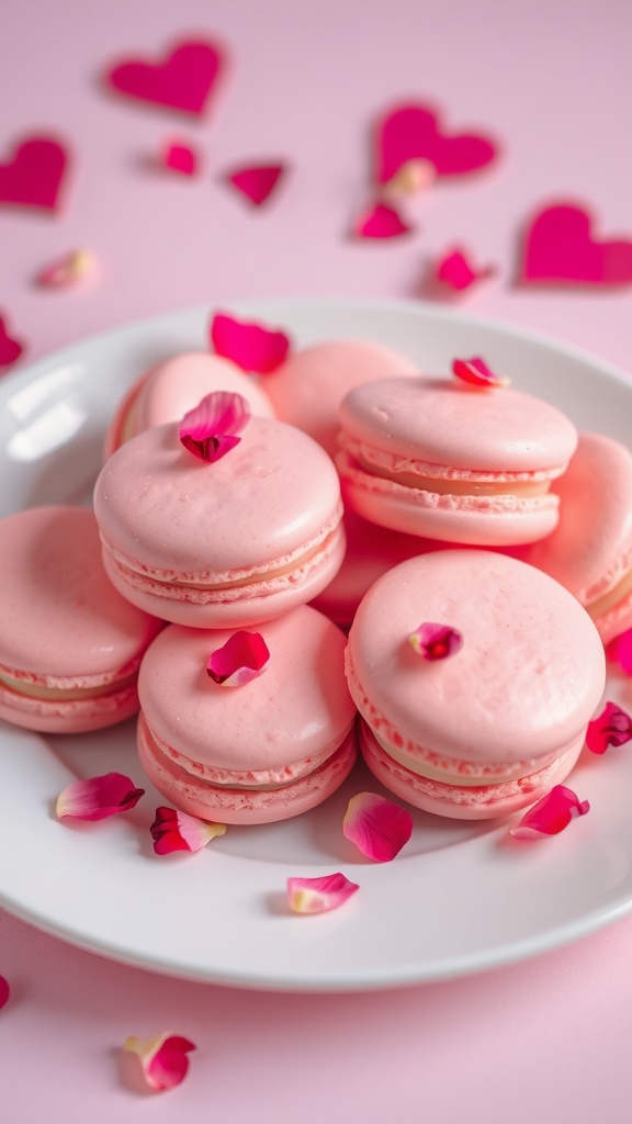 Delicate Rosewater Macarons for Valentine’s Day