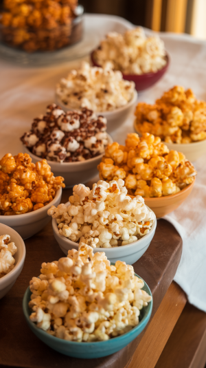 Gourmet Popcorn in Different Flavors