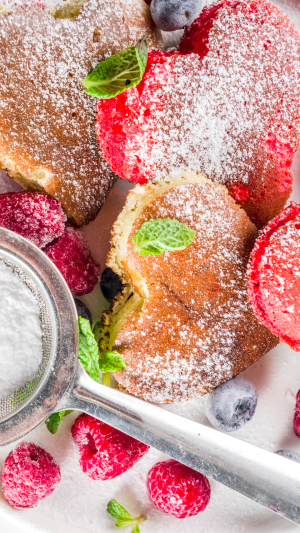 Fluffy Natural Pink Pancakes for Valentine’s Day