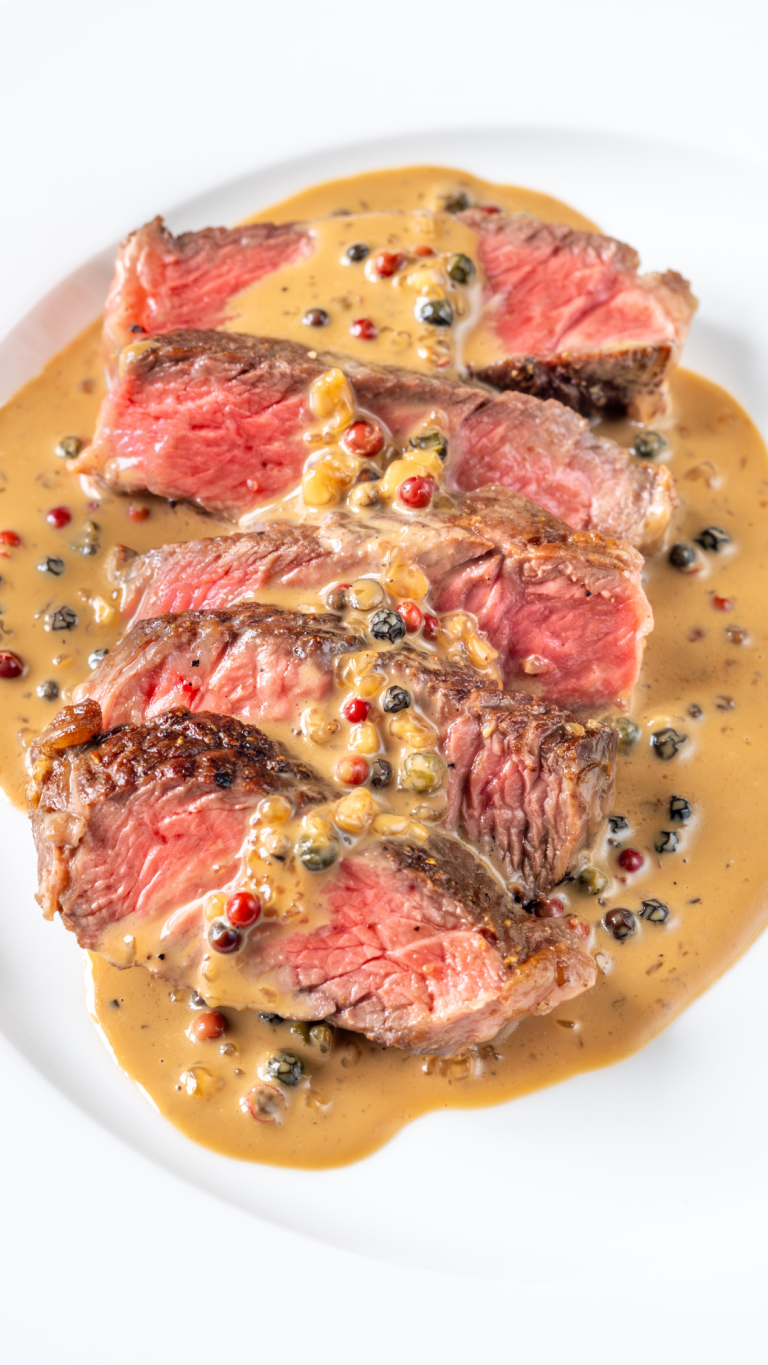 Grilled Steak au Poivre