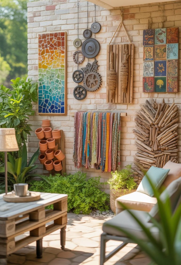 Turn 7 Unlikely Materials Into Stunning Patio Wall Decor