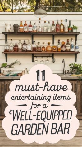 outdoor garden bar set up