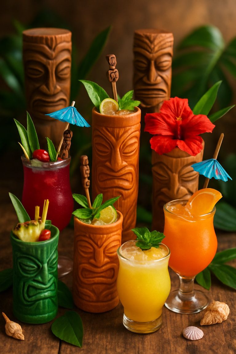 7 Polynesian Tiki Tropical Drinks Inspired by Ancient Myths