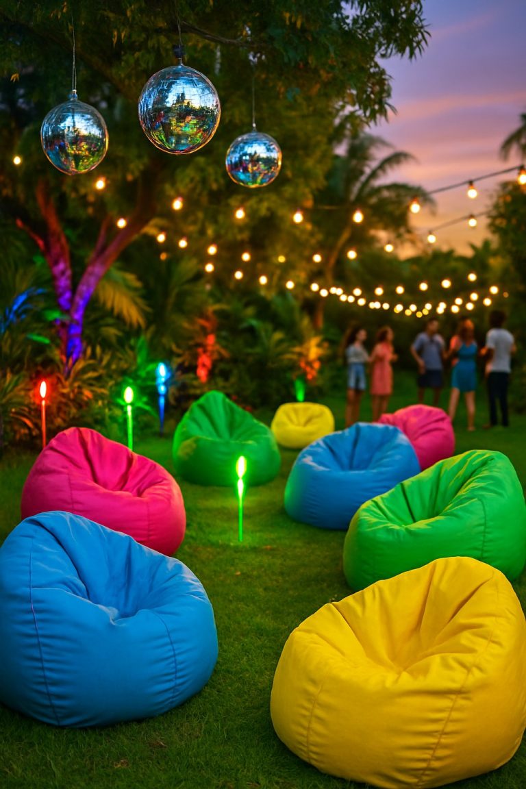 Disco Garden Party Ideas