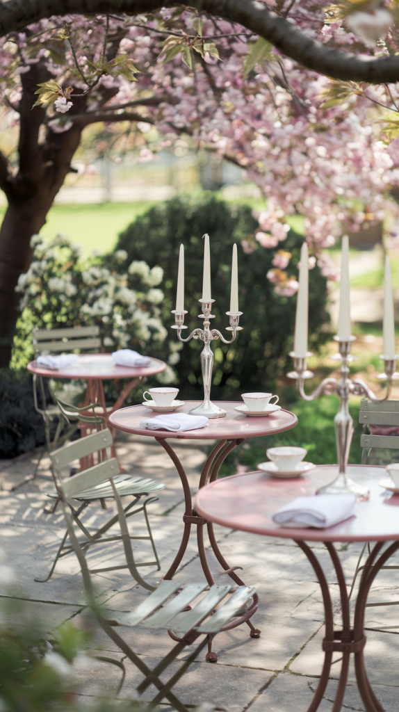 bistro under the blossoms backyard cafe